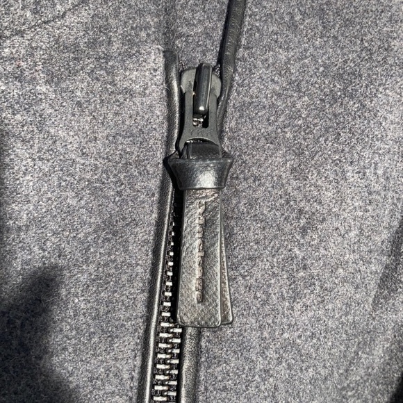 Mackage Wool Grey Coat Fur Collar - Picture 8 of 11